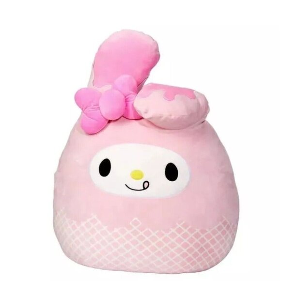 Squishmallows Other - Squishmallows Hello Kitty My Melody Pink Ice Cream Plush Stuffed Toy Large 24"